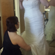 (this is one of the better pics of the whole dress I have right now. It looked like a million bucks.